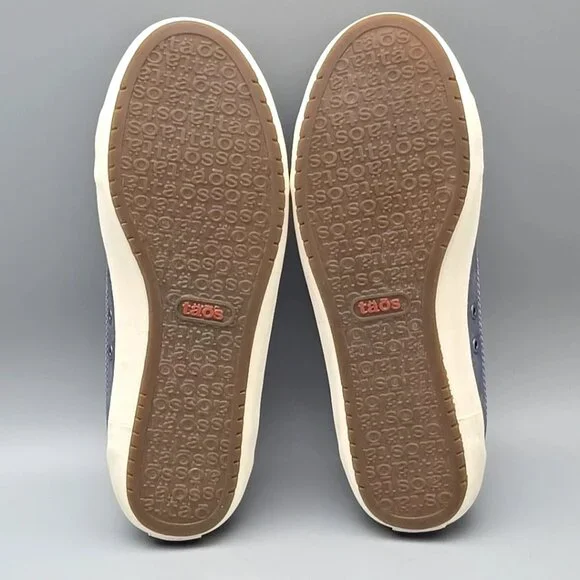 Taos Moc Star 2 Indigo Distressed Canvas Lace Up Shoes Women's Size 8 - Picture 11 of 12